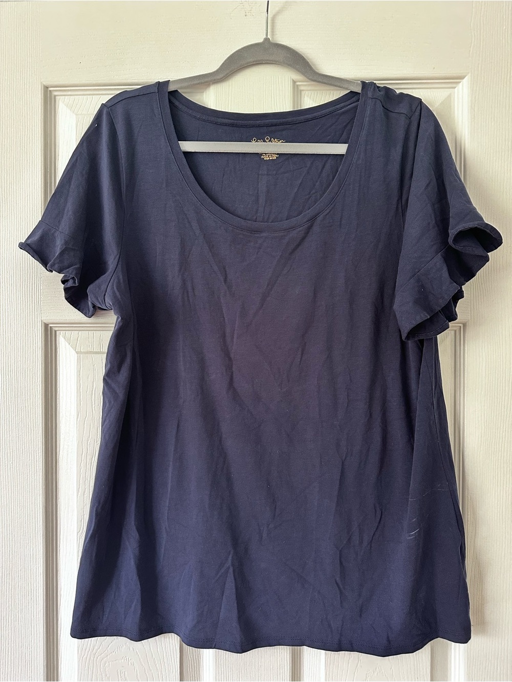 Lilly Pulitzer Navy Scoop Neck Short Sleeve Tee
